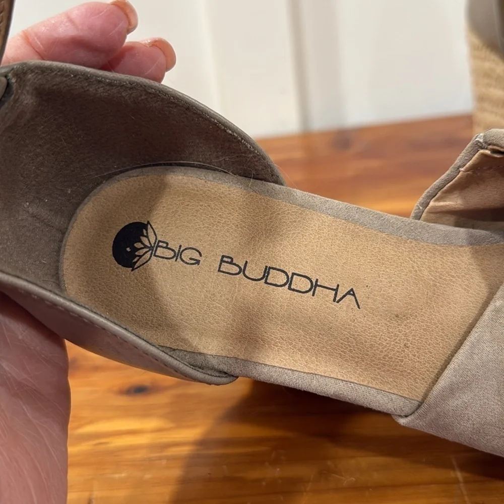 Big Buddah Rope Wedge Platform Espadrille Sandals